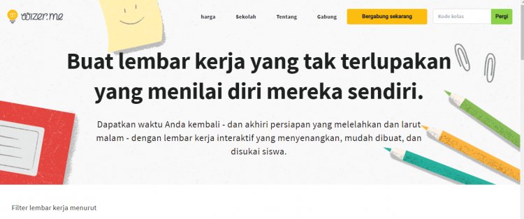 Merancang Lembar Kerja Siswa Interaktif  Menggunakan Wizer.Me