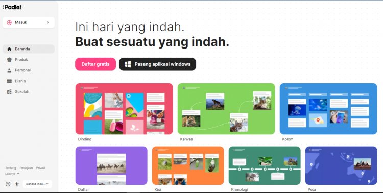 PADLET : PLATFORM MEDIA PEMBELAJARAN DIGITAL MENDUKUNG PEMBELAJARAN JARAK JAUH