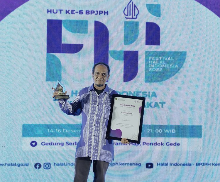 Achmad Rizqi Raih Peringkat 1 Kategori P3H Terbaik dalam Festival Halal Indonesia 2022