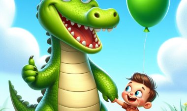 Harmoni Alam: Anak dan Buaya Menyatu dalam Cerita Penuh Warna