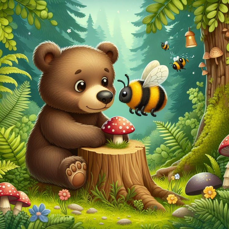 Melodi Hutan Madu: Cerita Manis Beruang dan Harmoni Bersama Lebah