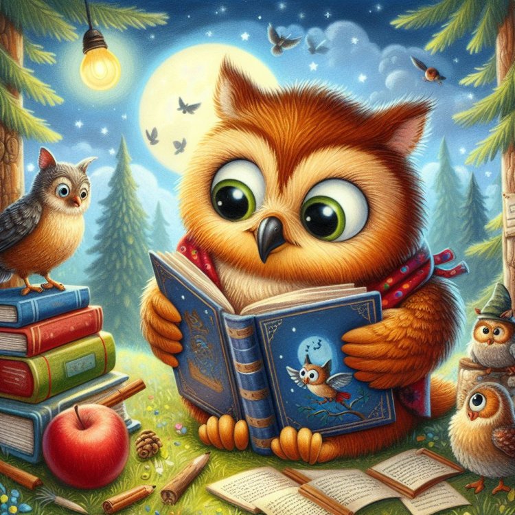 Kisah Si Burung Hantu Pintar yang Suka Membaca