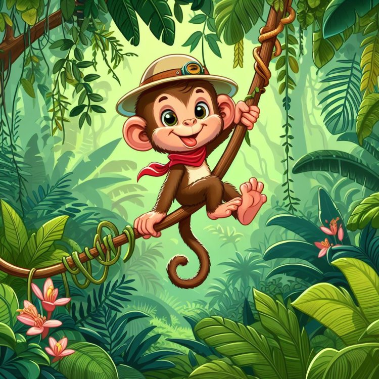 Petualangan Si Monyet Ceria di Hutan Rimba
