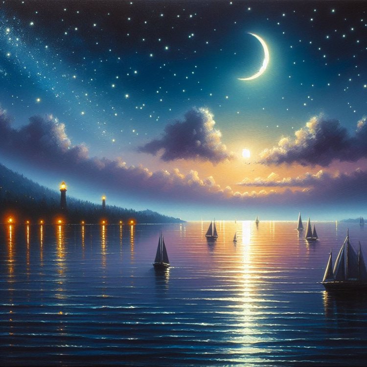 Laungan Laut di Keheningan Malam