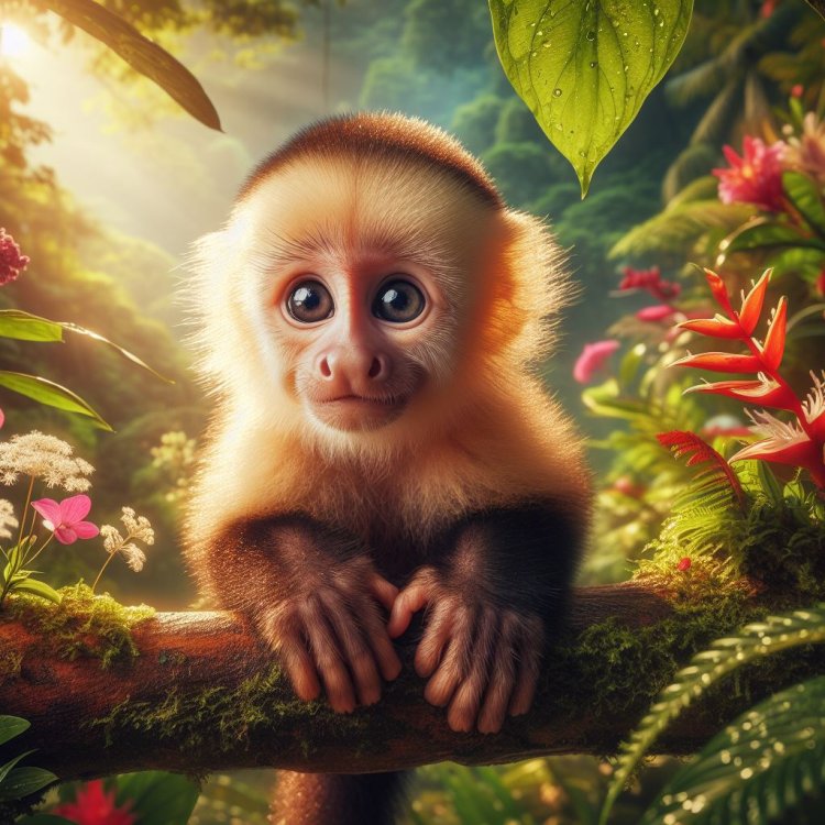 Pengembaraan Si Monyet Lucu di Hutan Tropis