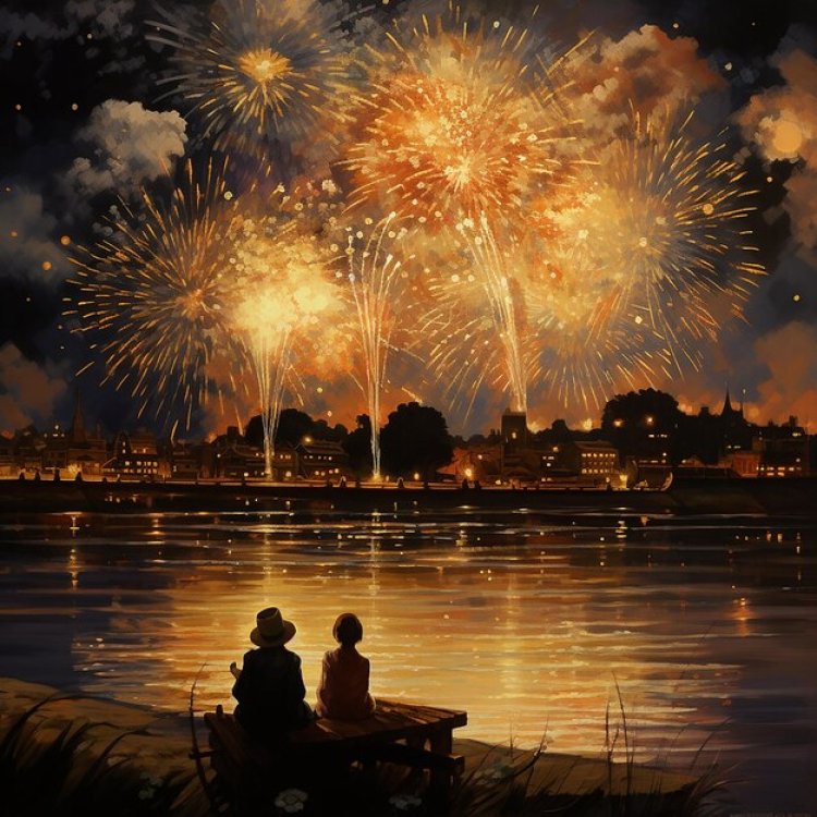 Kembang Api di Senja