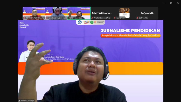 Webinar Jurnalisme Pendidikan: “Langkah Praktis Menulis Berita Sekolah yang Berkualitas”