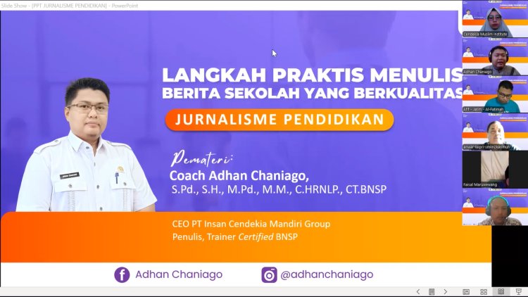 Pelatihan Menulis Berita : Cendekia Muslim Institute Mengadakan Kelas Jurnalistik Angkatan 2