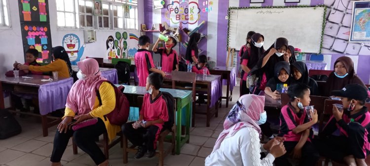 Vaksinasi Covid-19 Anak Usia 6-11 Tahun di SD Negeri 011 Titian Resak