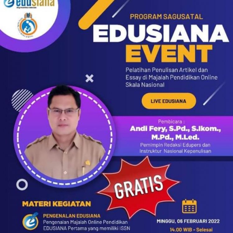Mengapa harus menulis di Edusiana?