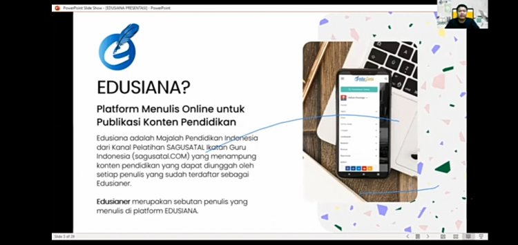 Pelatihan Edusiana sebagai Platform Menulis Online