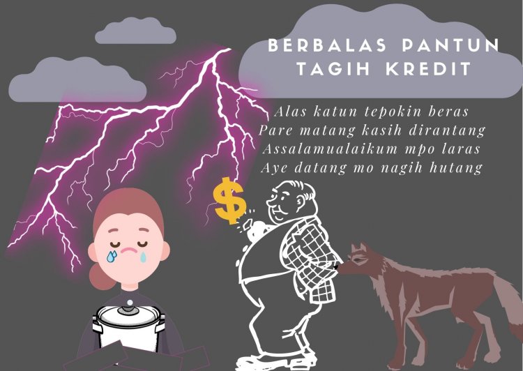Berbalas Pantun Tagih Kredit