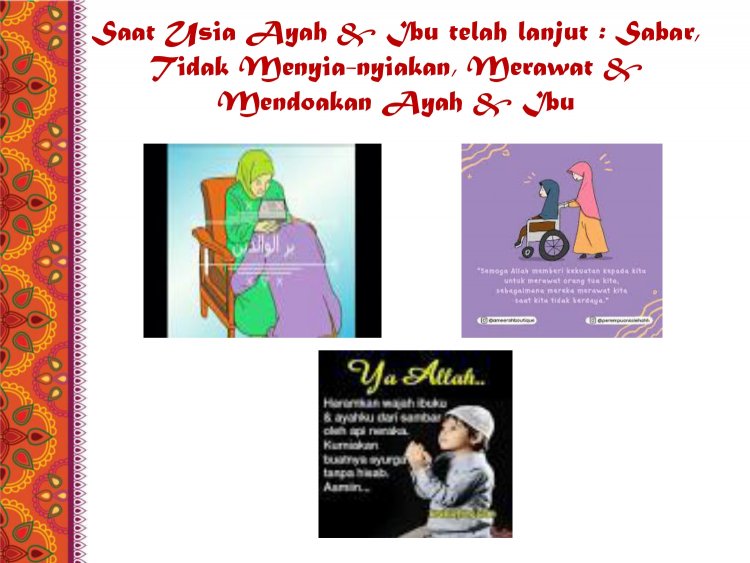 Akhlak kepada Ayah dan Bunda