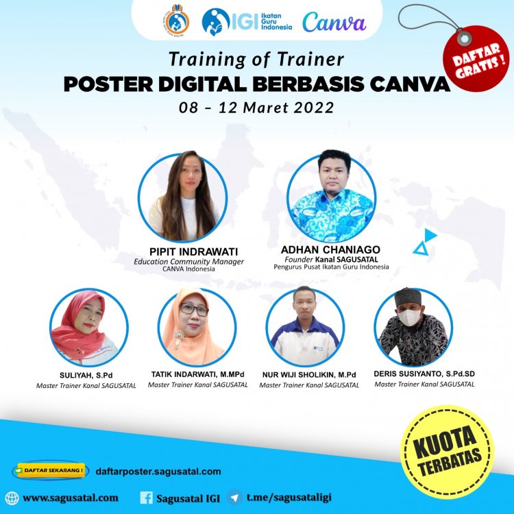 Suasana di Hari Kedua TOT Poster Digital Berbasis Canva di Kelompok 3