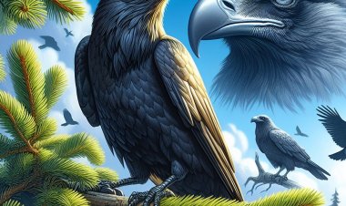 Kisah Luna: Keindahan yang Tak Luntur dari Burung Gagak yang Bulunya Menjadi Hitam