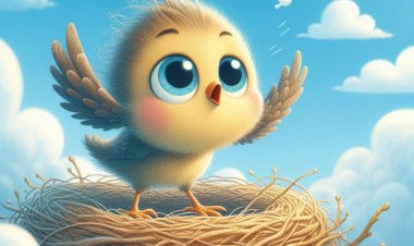 Si Burung Cilik yang Belajar Terbang