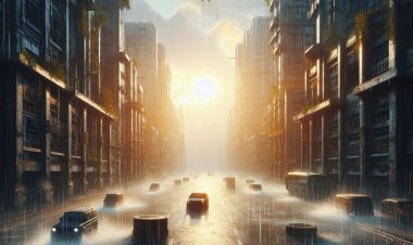 Pelukan Hujan di Kota Sepi