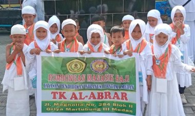 TK Swasta Al-Abrar Laksanakan Manasik Haji dan Kegiatan Refreshing