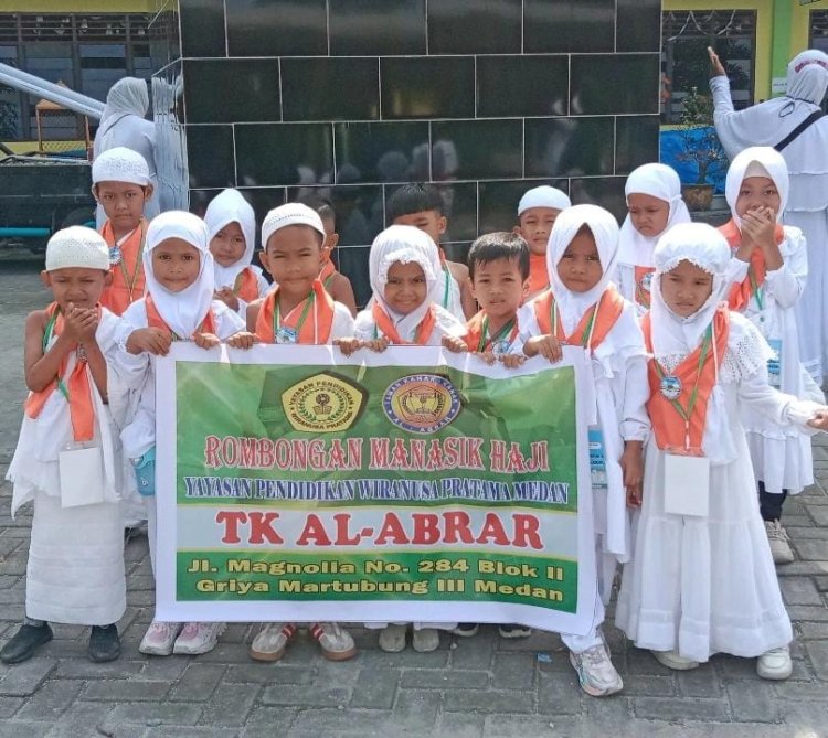 TK Swasta Al-Abrar Laksanakan Manasik Haji dan Kegiatan Refreshing