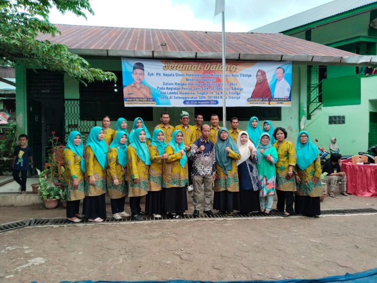 SDN 087695 Sibolga Laksanakan Pentas Seni dan Lomba Mewarnai Tingkat TK se-Kota Sibolga